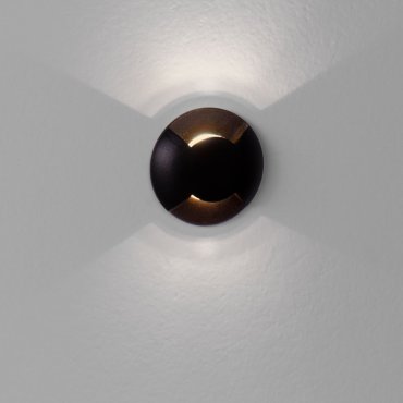 Nova Luce Eris - inbouw wandverlichting - Ø 6 x 5,4 cm - 1W LED incl. - IP67 - zandzwart