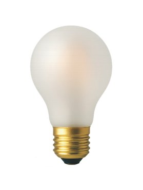 Daylight Italia Satin LED Lamp - Ø 6 x 10,8 cm - E27 - 10W dimbaar - 2700K - satijn wit
