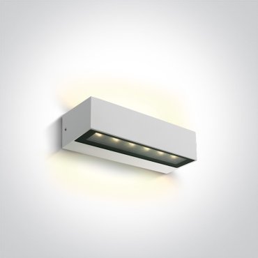 ONE Light Linear Outdoor Series Double Sided - wandlamp - 22,2 x 7 x 5 cm - 2 x 6W LED incl. - IP65 - wit