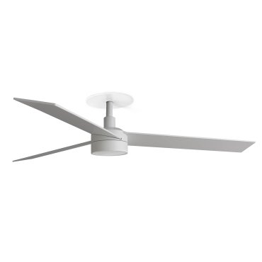 Faro Rudder L - plafondventilator met licht en inbouwrozet - Ø 132 cm - mat wit