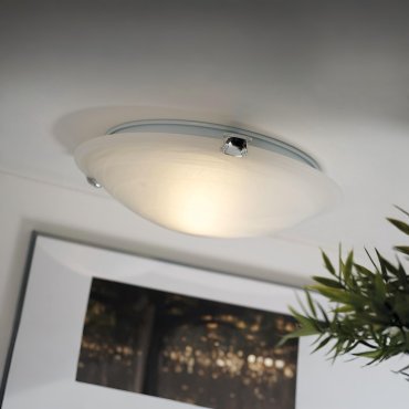 Nordlux Petri - plafondverlichting - Ø 30 x 9 cm - wit