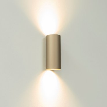Artdelight Roulo2 - wandverlichting - Ø 6,5 x 15,4 cm - champagne