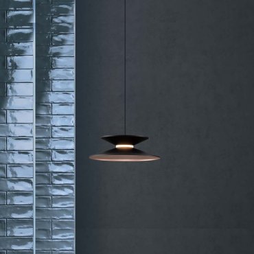 Nova Luce Morfi - hanglamp - Ø 20 x 190 cm - 5W dimbare LED incl. - zandzwart en goud