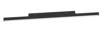 Nova Luce Planet 48V - armatuur voor magnetisch profielsysteem - 50 x 3 cm - 13W dimbare LED incl. - zandzwart