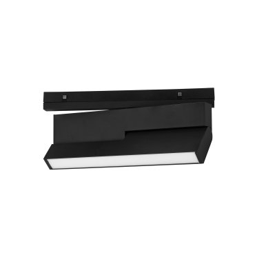 Nova Luce Planet 48V - armatuur voor magnetisch profielsysteem - 24,5 x 11 cm - 15W dimbare LED incl. - zandzwart