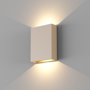 Artdelight Memphis - wandlamp - 4 x 12 x 16 cm - 6W dimbare LED incl. - IP65 - champagne
