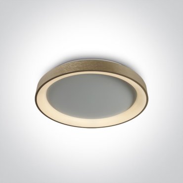 ONE Light LED Decorative Plafo - plafondverlichting - Ø 37,5 x 5,7 cm - 30W dimbare LED incl. - geborsteld goud