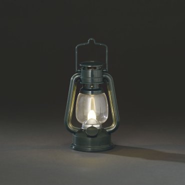 Konstsmide - decoratieve tafellantaarn op batterijen - Ø 10 x 15,5 cm - groen