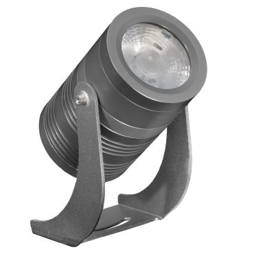 Century Italia Blaze - grondspot - 12,4 x 8 x 14,7 cm - 14W LED incl. - IP67 - grijs - witte lichtkleur