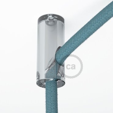 Creative Cables - decentralisatiepunt - Ø 2 x 4 cm - transparant