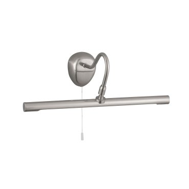 Searchlight LED Picture Lights - wandverlichting met trekschakelaar - 36 x 13 cm - 1W LED incl. - satijn zilver