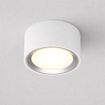 Nordlux Fallon - opbouwspot 1L - Ø 10 cm - 4 stappen Moodmaker functie - 5,5W dimbare LED incl. - wit en geborsteld staal