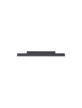 Nova Luce Ultra Slim - rail armatuur - 30 x 3,4 cm - 15W DALI dimbare LED incl. - warm witte lichtkleur - zwart