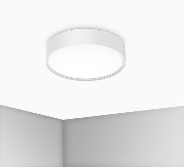 Century Italia Blanca Luxe - plafondlamp - Ø 30 x 7 cm - 17W LED incl. - wit