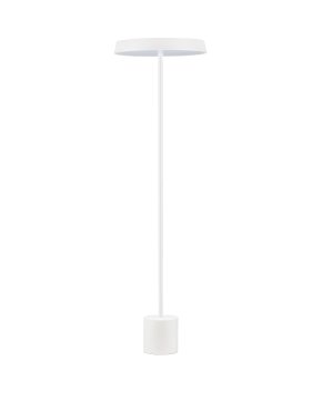 Nova Luce Vetro - vloerlamp - Ø 40 x 136 cm - 33W  LED incl. - mat wit