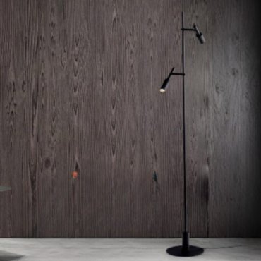 Nova Luce Joy - vloerlamp - Ø 25 x 161 cm - 14W LED incl. - zandzwart