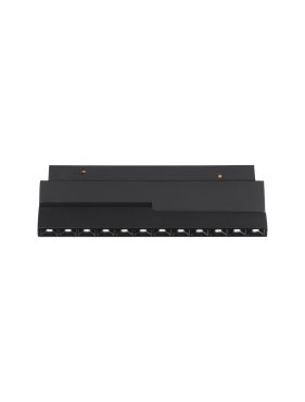 Nova Luce Ultra Slim - rail armatuur - 19,5 x 8,1 cm - 10W LED incl. - kantelbaar - witte lichtkleur - zwart