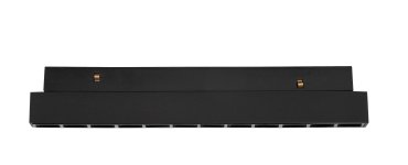 Nova Luce Ultra Slim - rail armatuur - 19,5 x 3,4 cm - 12W LED incl. - warm witte lichtkleur - zwart