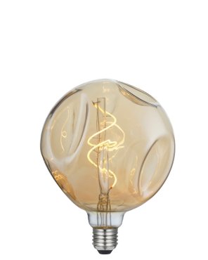 Daylight Italia Bumped LED lamp - Ø 14 x 18,5 cm - E27 - 5W dimbaar - 1800K - amber