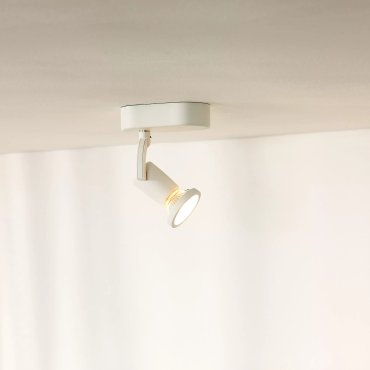 Lucide Jaster 1 - opbouwspot - 6 x 15,5 x 11,7 cm - 5W LED incl. - wit