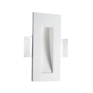 Nova Luce Eurona - inbouw wandverlichting - 24,5 x 10,8 cm - 1W LED incl. - wit gips