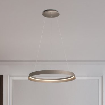 Nova Luce Ormi - hanglamp - Ø 60 x 150 cm - 52W dimbare LED incl. - champagnebruin