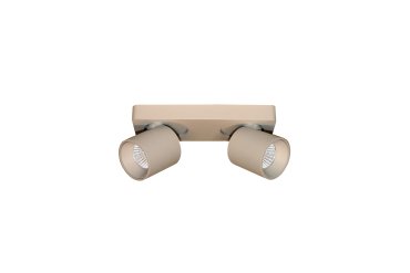 Artdelight Laguna - opbouwspot 2L - 22 x 8, 5 x 9, 5 cm - 2 x 6W dimbare LED incl. - champagne