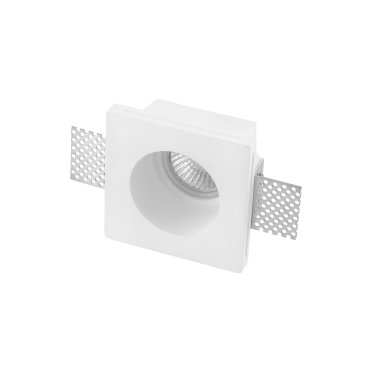 Nova Luce Tobia - inbouwspot - 95 x 95 mm, 90 x 90 mm inbouwmaat - wit gips