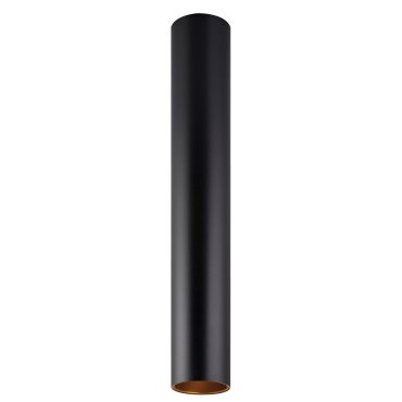 VK Lighting Koroidia - opbouwspot - Ø 7 x 50 cm - zwart en goud