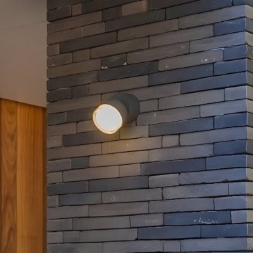 Lutec Dropsi - buiten wandverlichting - slimme verlichting - Lutec Connect - 9,4 x 9,4 x 11,5 cm - 9,5W LED incl. - IP44 - donkergrijs