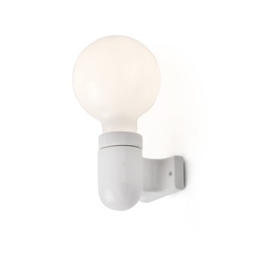 Faro Sera - wandverlichting - 4,8 x 7,5 x 7,6 cm - glanzend wit