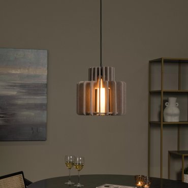 Lucide Rollo - hanglamp - Ø 31 x 150 cm - taupe