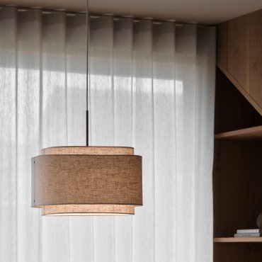 Design For The People Takai - hanglamp - Ø 45 x 330 cm - beige