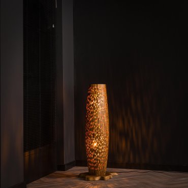 Vico S Bars - vloerlamp - Ø 40 x 104 cm - lichtbruin