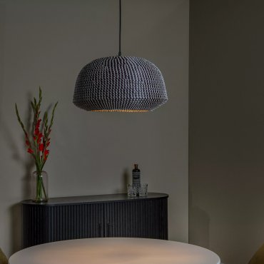 Lucide Maduka - hanglamp - Ø 47 x 127,5 cm - zwart
