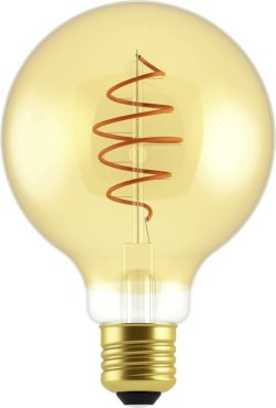 Nordlux LED filament lamp - Ø 9,5 x 14 cm - E27 - 5W dimbaar - 2200K - amber