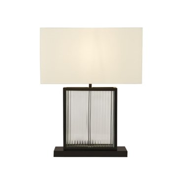 Searchlight Clarendon - tafellamp - 40 x 53 cm - zwart en wit