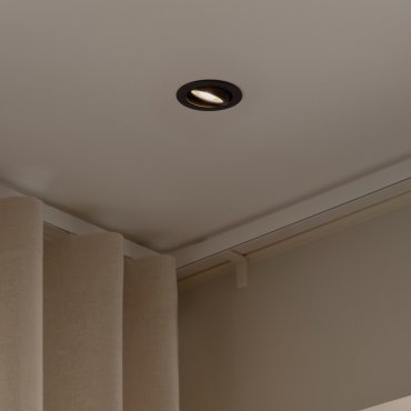 Nordlux Monolo - inbouwspot - Ø 82 mm, Ø 68 mm inbouwmaat - 3 stappen dimbare - 4,8W LED incl. - zwart