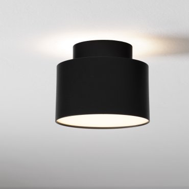 Nova Luce Ozen - plafondlamp - Ø 11 x 8,8 cm - 16W LED incl. - zandzwart