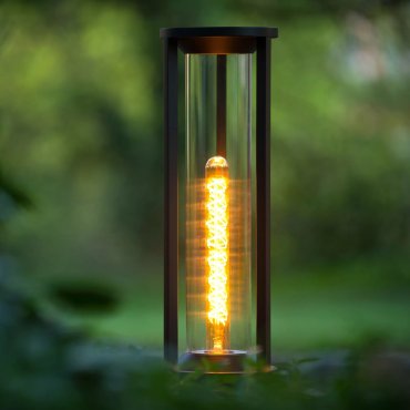 Lucide Cadix - sokkellamp - Ø 16 x 50 cm - IP65 - zwart