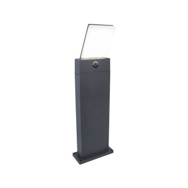 Lutec Pano - tuinpaal - 20 x 15,6 x 63,5 cm - 17,5W LED incl. - IP54 - donkergrijs