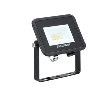 Sylvania Start Flood Flat - verstraler - 10,5 x 10 x 2,3 cm - 9W - IP65 - 4000K - zwart