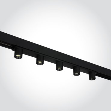 ONE Light magnetisch railsysteem MINI &amp; MIDI - railspot 5L - 31 x 2,7 cm - 5 x 2W LED incl. - zwart