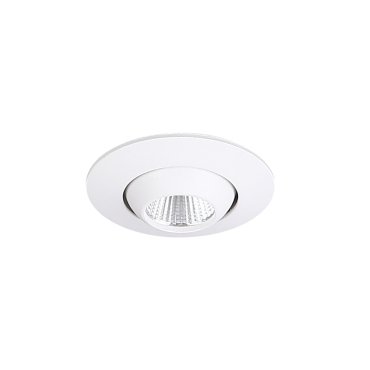 Maxlight Yuca Round Tilted - inbouwspot 1L - Ø 55 mm, Ø 45 mm inbouwmaat - 3W LED incl. - wit