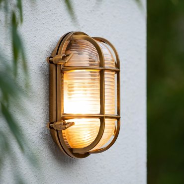 Lucide Dudley - buiten wandverlichting - 14 x 10 x 20 cm - IP65 - mat goud