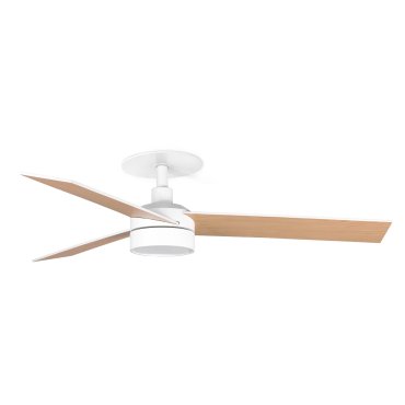 Faro Rudder S - plafondventilator met licht en inbouwrozet - Ø 106 cm - mat wit