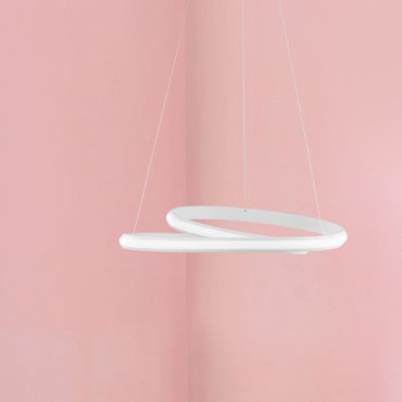 Nova Luce Malvi - hanglamp - Ø 55 x 120 cm - 32W LED incl. - zandwit