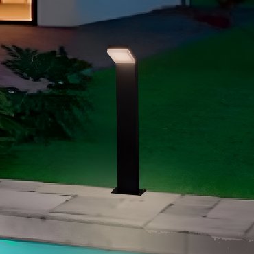Nova Luce Farge - tuinpaal - 16,5 x 76 x 10 cm - 12W LED incl. - IP65 - donker antraciet