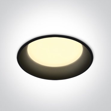 ONE Light Downlights Fixed LED - inbouwspot - Ø 175 mm, Ø 165 mm inbouwmaat - 22W LED incl. - zwart
