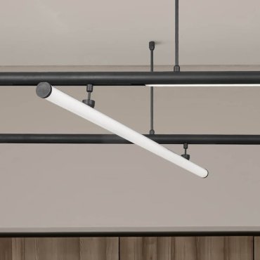 Nova Luce Planet 48V - rail armatuur - 150 x 12 cm - 38W dimbare LED incl. - roteerbaar - warm wit